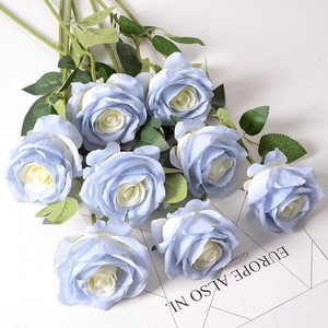 Rosas Artificiales al por Mayor, Estilo Búlgaro, Realistas, de Terciopelo y Franela, para Decoraciones de Bodas, San Valentín y Acción de Gracias - Product Image 5
