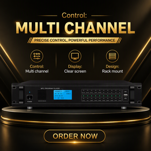 MP3-<span class=keywords><strong>Player</strong></span>, Rack-montierbares digitales FM-Radio mit zeitgesteuerter Wiedergabe, für Beschallungs- und kommerzielle Audiosysteme - Product Image 4