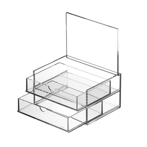 आइएंजेल अनुकूलित 2-दराज एक्रिलिक डिस्प्ले बॉक्स 3 मिमी मोटी हटाने योग्य पेसेक्स उपहार स्टोर शादी समारोह 1 वर्ष की वारंटी प्रत्यक्ष - Product Image 4