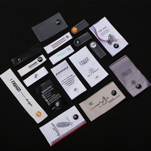 Venta al por mayor de etiquetas de cuidado de logotipo impreso personalizado botón cambiador de tamaño extraíble etiquetas de ropa lavables para ropa - Product Image 1