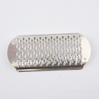 Outil de pédicure en acier inoxydable, râpe pour éliminer les callosités, lime à pieds à gros trous, lames de remplacement pour callosités, portable pour nettoyer les peaux mortes