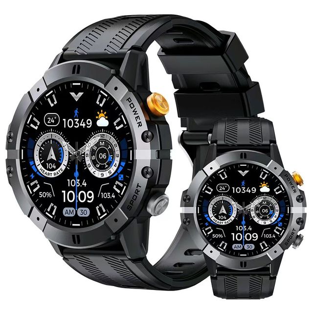 New 1.52inch 2024 2025 Men's Smart Watch Waterproof Reloj Intelligente Health Monitoring Wristband Answers Call for Swimming