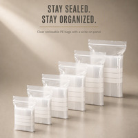 Sacs Ziplock en plastique PE de qualité alimentaire, imprimés sur mesure, refermables, inscriptibles, pour articles quotidiens - Vente en gros