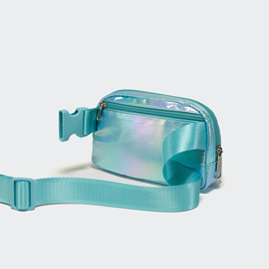 Elegante Bolso Bandolera Iridiscente Ligero de Poliéster con Correa Ajustable y Lazo Elástico para Artículos Esenciales Diarios - Product Image 4