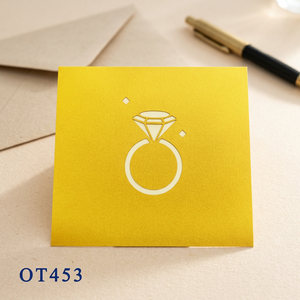 Carte pop-up 3D Bague Diamant, Artisanat en papier fait main, Design personnalisé, Cadeaux Saint-Valentin et Mariage, Impression offset, Viet-craft - Product Image 3