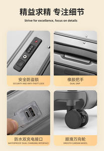 <span class=keywords><strong>Valise</strong></span> pour enfants Bagage à main de 20 pouces <span class=keywords><strong>avec</strong></span> verrouillage de siège de bébé, cadre central en aluminium Bagages PC <span class=keywords><strong>Valise</strong></span> à bagages - Product Image 6