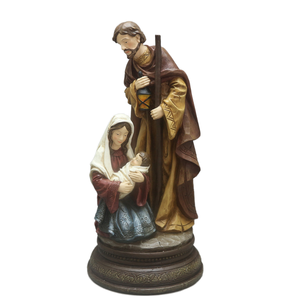 Artesanía de resina católica hecha a medida, conjunto de Natividad, Sagrada Familia, decoración navideña interior con figuras religiosas - Product Image 2