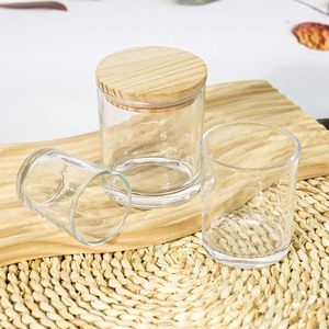Promotional Classic 1oz 4oz 7oz 10oz 14oz <b>Candle</b> Jar Wall <b>Candle</b> Containers Empty Clear Thick Cups Holder <b>Small</b> <b>Candle</b> Jar - Product Image 5