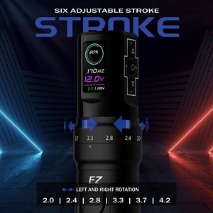 1600mAh Wireless Tattoo Pen <b>Machine</b> Adjustable Stroke OLED Display <b>Rotary</b> Tattoo Gun for PMU SMP - Product Image 5