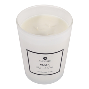 Candela Profumata ELEVARRE Blanc Saffron & Suede 31oz - Product Image 3