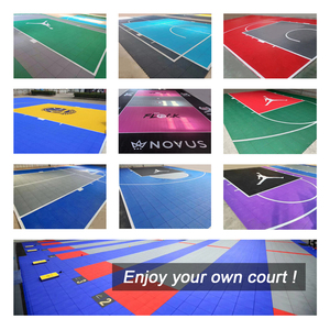 Baldosas de Suelo Deportivas Encajables Multiusos para Gimnasio, Voleibol, Bádminton, Pickleball, Fútbol Sala, Baloncesto - Product Image 4