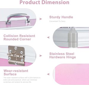 Caja de Seguridad <span class=keywords><strong>para</strong></span> Medicamentos, Botiquín de Primeros Auxilios, Almacenamiento de Medicamentos, Aluminio Reutilizable, Resistente al Agua, a Prueba de Golpes, con Cerradura <span class=keywords><strong>para</strong></span> Uso Familiar - Product Image 5