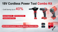 Kit combiné sans fil 18V, perceuse à percussion, meuleuse d'angle avec 2 batteries et chargeur, idéal pour la construction, le travail des métaux, l'entretien domestique