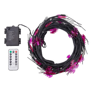 Guirlande lumineuse LED blanche chaude pour Halloween, 6,5 pieds, indice de protection IP44, décorations effrayantes pour mur, cheminée, fête, à intensité variable - Product Image 6