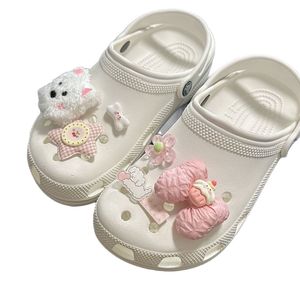 Mignon <span class=keywords><strong>West</strong></span> Highland bricolage accessoires de chaussures à nœud amovible bricolage chaussures de grotte avec boucle et ne pas frapper les fleurs pour les fournitures d'artisanat - Product Image 5