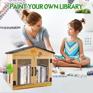 Caja de biblioteca para exteriores DIY de una sola cubierta de doble puerta para intercambio de literatura estanterías para Vecindarios escuelas - Product Image 5