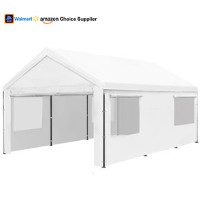 10x20ft Heavy Duty High Snow Load Carport, Abri polyvalent pour auvent de voiture avec parois latérales - Product Image 1