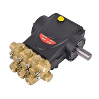 Pompe haute pression à trois pistons en cuivre noire/dorée compatible INTERPUMP E2 EVOLUTION