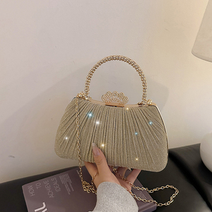 New Luxury Ladies Glass Rhinestone Diamond Inlaid Chain <strong>Bag</strong> Hollow Women Evening Dinner <strong>Clutch</strong> <strong>Bag</strong> <strong>for</strong> Prarty - Product Image 5