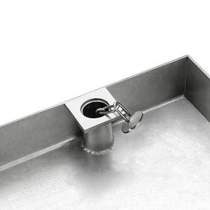 체인이있는 En124 평방 주거용 맨홀 커버 아연 도금 스틸 맨홀 커버 - Product Image 2