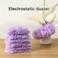 Brosse à poussière en microfibre douce, moelleuse, lavable, portable, anti-statique, pour l'élimination de la poussière, multi-usages