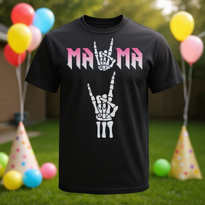 T-shirt Mama Of The Bad Two Bone pour anniversaire de 2 ans - Product Image 3