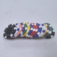 Jetons de poker ABS de luxe QINLONG 11.5g et jetons de roulette de différentes couleurs de plateau dans le style de dés