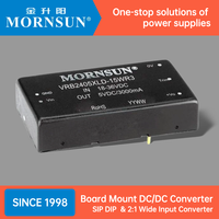 Convertisseurs de montage sur carte Mornsun DC/DC à large plage d'entrée SIP DIP 3W 6W 10W 15W 20W 30W 40W 50W 3.3V 5V 9V 12V 15V 24V Convertisseurs DC/DC