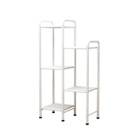 Rak Bunga Multifungsi 5 Tingkat Minimalis Modern dari Besi Tempa untuk Ruang Tamu, Penyangga Tanaman Indoor Pothos