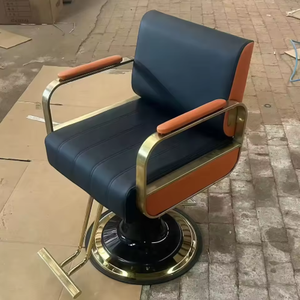 Sillón de Barbería Moderno y Contemporáneo de Acero Inoxidable para Salones, Barberías, Spas, Peluquerías y Salones de Belleza - Product Image 2