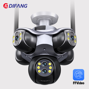 กล้องวงจรปิด 5 PTZ 5 จอภาพ 30MP WiFi สำหรับภายนอกอาคาร 6 เลนส์ ซูม 10 เท่า 355 องศา ติดตามอัตโนมัติ บันทึกภาพบนคลาวด์ กล้องเน็ตเวิร์ค - Product Image 1