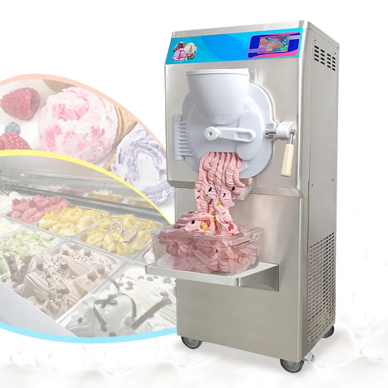 เครื่องทำไอศกรีมเชิงพาณิชย์ขนาดใหญ่,เครื่องทำไอศกรีมแช่แข็งแบบแบทช์พร้อม CE ETL