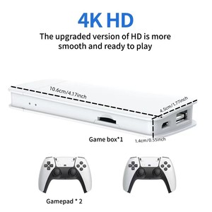 คอนโซลเกมคลาสสิกแบบย้อนยุค4K พร้อมตัวควบคุมไร้สาย2ตัวเล่นวิดีโอเกมทีวีสำหรับ juegos & Consolas de juegos - Product Image 2