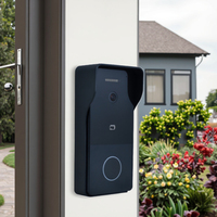Hiwink Smart Doorbell Poe Interphone de porte Cat6 Système d'interphone avec capteur de présence humaine Reconnaissance de la paume Tuya App Muti Moniteurs