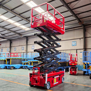 פלטפורמת הרמה ניידת חשמלית SJYZ1012 גובה מקסימלי 12 מטר, מבנה פלדת מנגן Q355B, שולחן 2300x1170 מ\\\"מ, חדש - Product Image 4