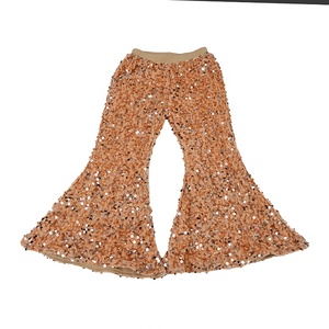 <span class=keywords><strong>Pantaloni</strong></span> svasati con <span class=keywords><strong>paillettes</strong></span> per bambini caldi di vendita calda Sparkle girl Bell Bottoms - Product Image 2