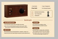 Nouvelle enceinte Bluetooth créative avec éclairage réglable et cadre de peinture lumineuse