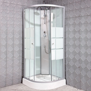 Mô hình mới hình quạt trượt vòi hoa sen <span class=keywords><strong>cubicle</strong></span> với khung nhôm cho bồn tắm trong khách sạn - Product Image 2