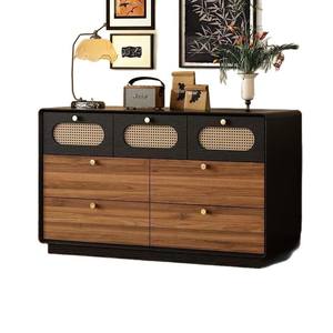 Cómoda de madera de estilo vintage con cinco cajones para sala de estar, dormitorio o vestidor. - Product Image 5