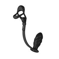 Anneau vibrant de bien-être rechargeable en silicone à double moteur Running Wild, étanche IPX7, triple stimulation, 10 modes de vibration
