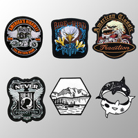 Patch brodé personnalisé avec logo, thermocollant, appliques pour vêtements, badges brodés en chenille pour chapeaux et chemises
