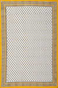 Mantel de diseño Floral indio hecho a mano cubierta de algodón con estampado de bloque de mano para boda y fiesta decoración de comedor en casa - Product Image 2