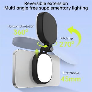 Lampe d'appoint magnétique <span class=keywords><strong>de</strong></span> poche pour téléphone portable, avec température <span class=keywords><strong>de</strong></span> couleur réglable, pour ordinateur, caméra, vidéo, ordinateur portable - Product Image 4
