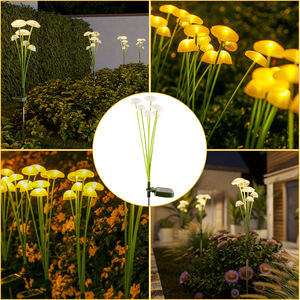 Xinyao 4 Pack Solar Mushroom <b>Lights</b> Waterproof Outdoor Garden <b>Pathway</b> Lawn Stake Decor - Product Image 2