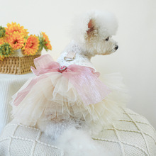 Nuovo Design personalizzato per animali domestici vestito da sposa estivo da regina per cani alla moda per feste abito in pizzo stile animali da compagnia <span class=keywords><strong>vestiti</strong></span> per cani - Product Image 3
