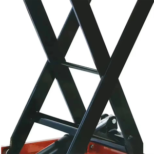 Penjualan laris Pedal angkat ekor meja portabel mudah dioperasikan gunting roda rem meja angkat - Product Image 5