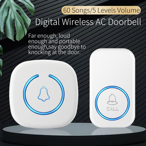 Sonnette sans fil avec indicateur de visiteur, 5 niveaux de volume réglables, pour surveillance de salle de classe et détection d'intrusion - Product Image 6
