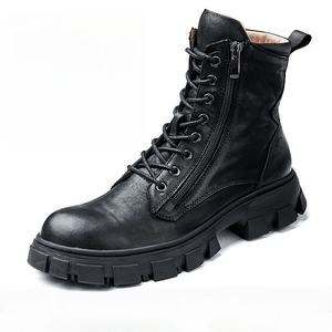 New trendy brand <b>boots</b> - stylish business ankle <b>boots</b> for men featuring unique leather handcrafted designer chukka <b>boots</b> - Product Image 2