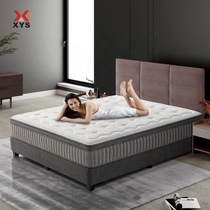 Cheap Price Sleepwell Mattresses Pillow Top Design Double Health Latex King Queen Size Spring Mattress In A Box