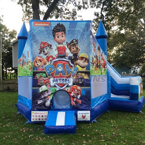 Château gonflable commercial en PVC, combo toboggan et château gonflable pour enfants, motif Pat'<span class=keywords><strong>Patrouille</strong></span>, idéal pour la location - Product Image 2